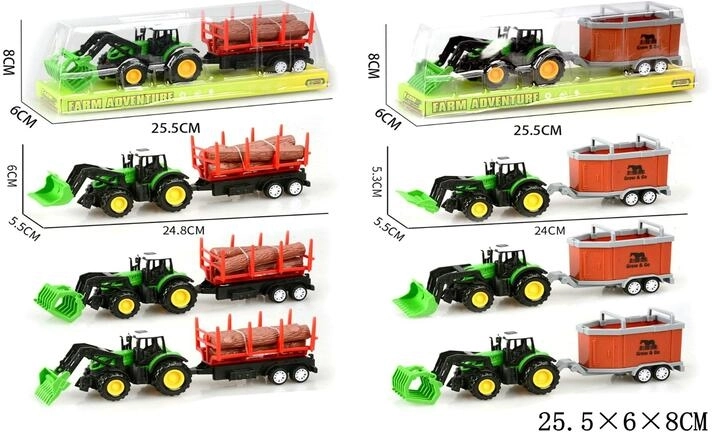 Tractor cu remorcă pentru copii