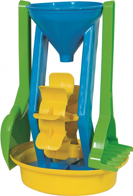 Androni set de nisip cu moară, înălțime 26 cm – Albastru