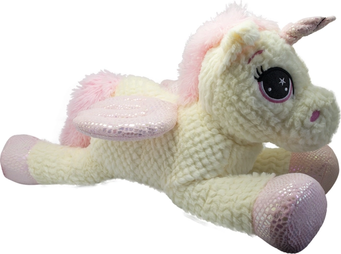 Unicorn de pluș culcat 60 cm