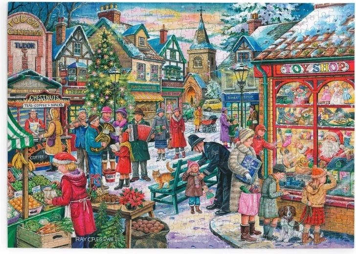 HOP Puzzle Cumpărături de Crăciun, 500 de piese mari
