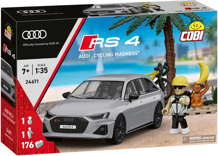 Set de construcție COBI Audi RS4 Cycling Madness la scara 1:35