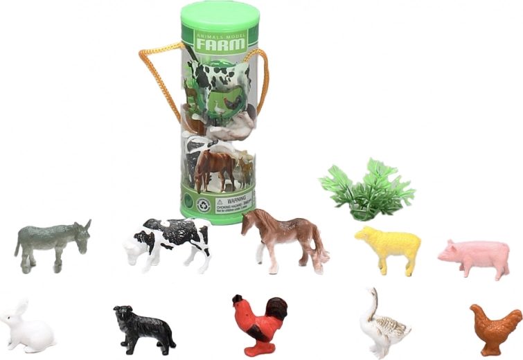 set animale de fermă 3,5–6 cm, 12 buc.