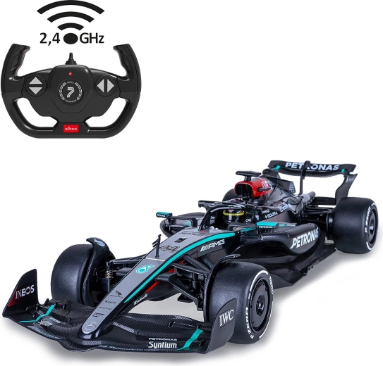 Model Mercedes-AMG F1 W15 E Performance cu telecomandă 1:12, negru