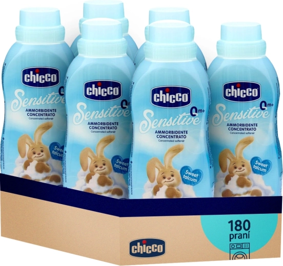 Balsam de rufe Chicco Baby Sensitive Pudră Dulce, concentrat 750 ml (6×30 spălări)
