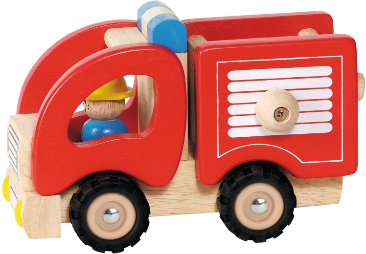 Vehicul de pompieri din lemn - 1 bucată