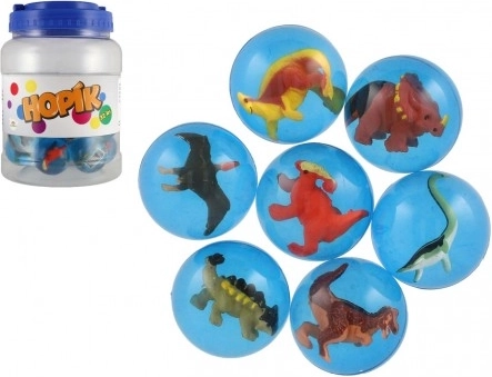 minge săltăreață cu dinozaur 4 cm – mix de tipuri