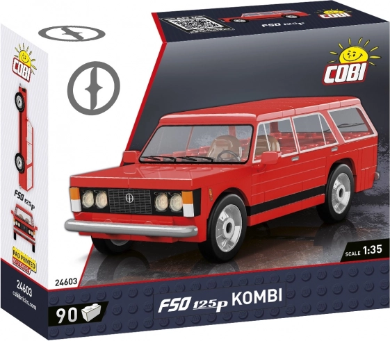 set de construcție FSO 125p Kombi 1:35 – 90 piese