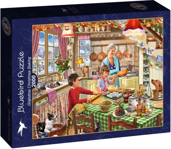 Puzzle Bluebird Coacerea de Crăciun la bunica, 2000 de piese