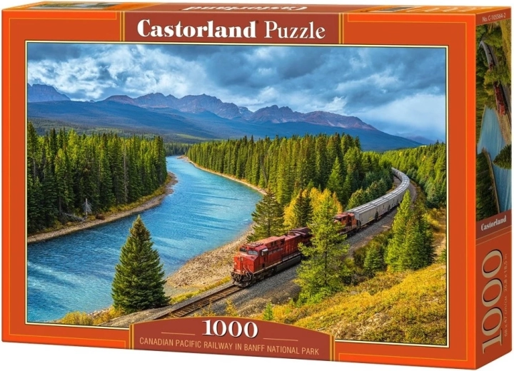 Puzzle Castorland – Calea ferată Canadian Pacific în Parcul Național Banff, 1000 de piese