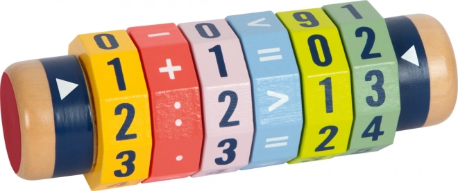 Small Foot calculator cilindric din lemn pentru copii