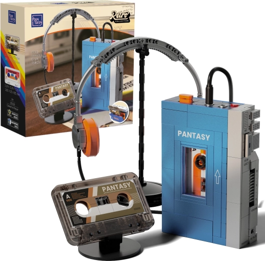 Pantasy set de construcție retro – casetofon portabil (walkman)