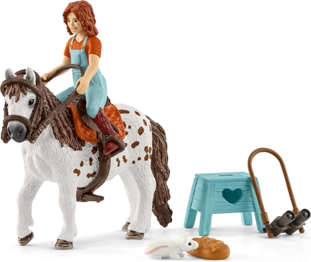 Schleich Horse Club Mia și poneiul Spotty