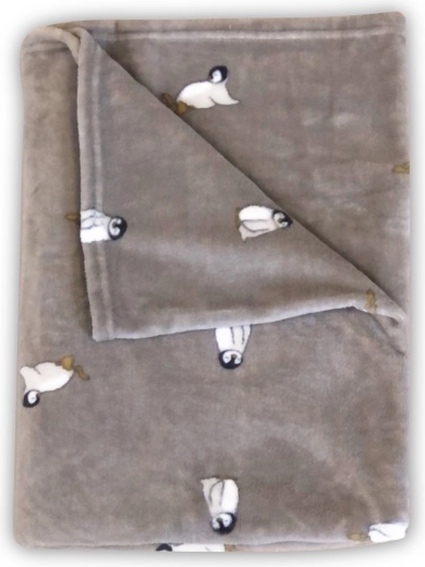 Petú Petú pătură cu motiv de pinguin