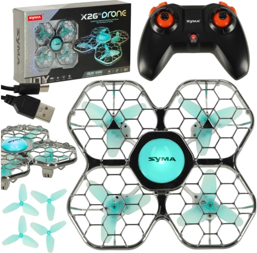 Dron RC Syma X26PRO 2,4 GHz Wi‑Fi negru