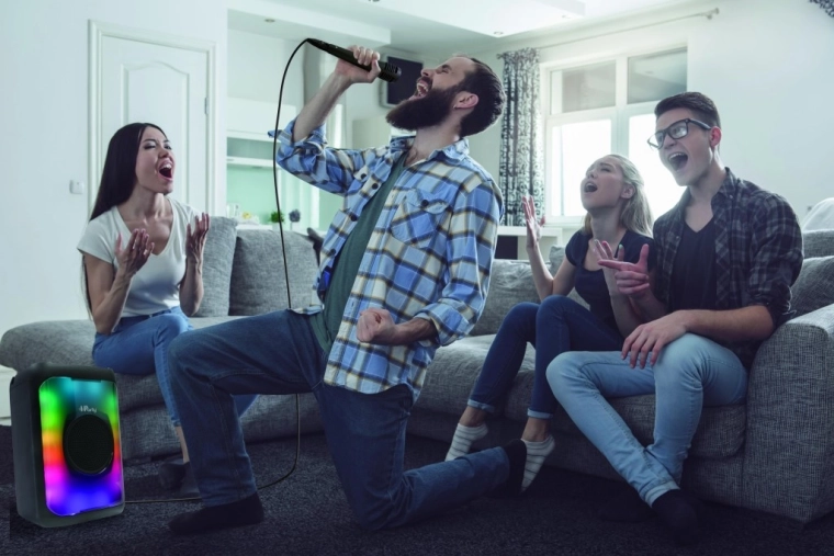 Distracție karaoke cu microfon