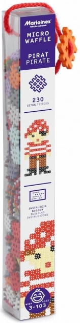 Set de construcție Marioinex Micro Waffle pirat 230 piese