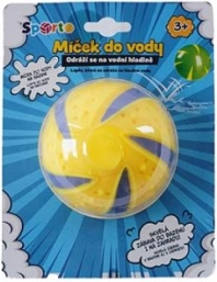 Mingea SPORTO pentru apă 8 cm – galbenă