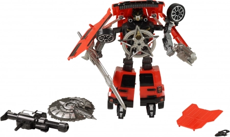 Robot de transformare - roșu și negru