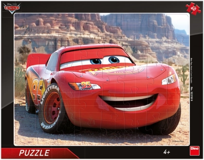 Puzzle Mașini: Fulger McQueen 40 piese