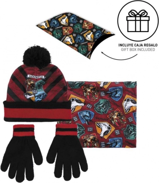 Set de iarnă Harry Potter – căciulă, guler și mănuși pentru copii