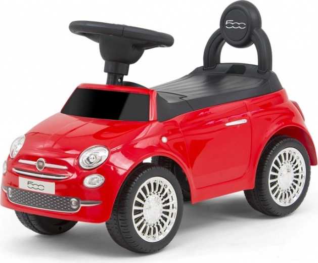 Împingător pentru copii Fiat 500 roșu