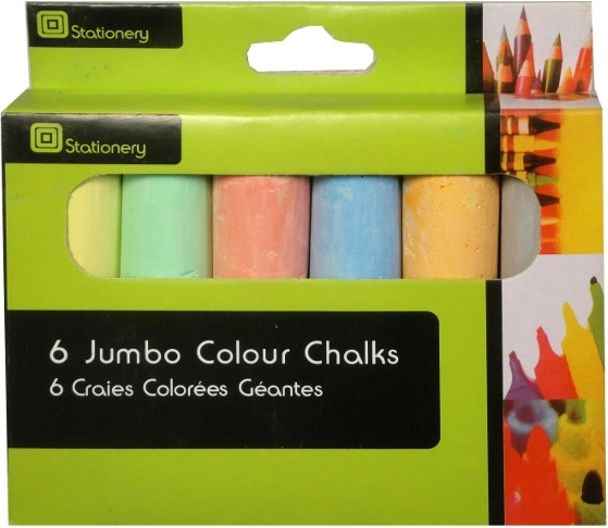Crete colorate pentru desen, set de 6 bucăți
