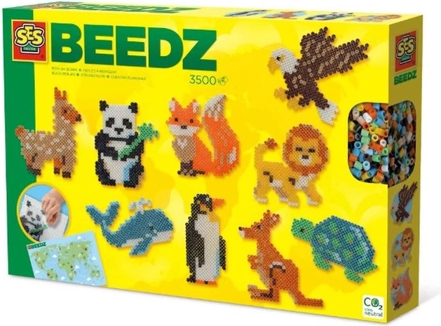 SES Creative Beedz Lumea animalelor – mărgele de călcat 3500 buc.