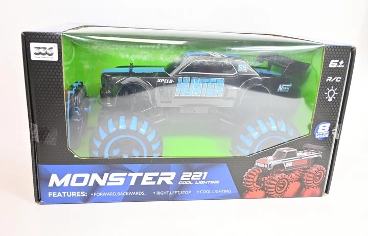 Mașină off-road Monster truck cu telecomandă și iluminare