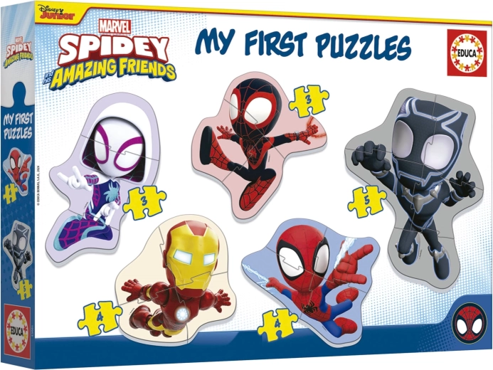 Educa baby puzzle Spidey și prietenii lui uimitori 5în1 (3–5 piese)