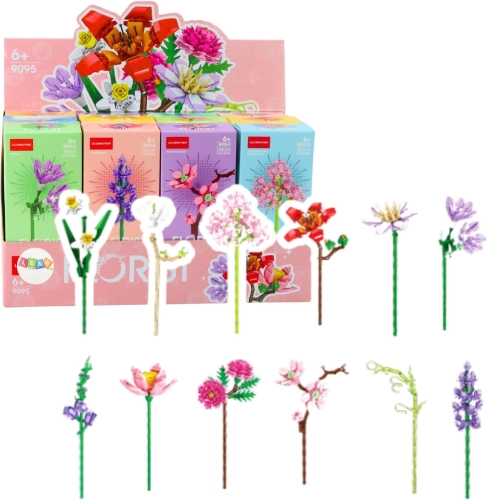 Set de construcție floare – floare decorativă 87–227 piese