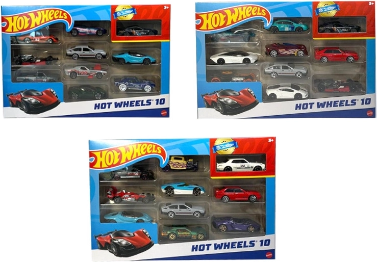 Hot Wheels set de mașinuțe 10 buc