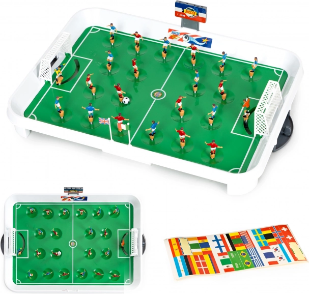 Mini fotbal de masă cu arcuri