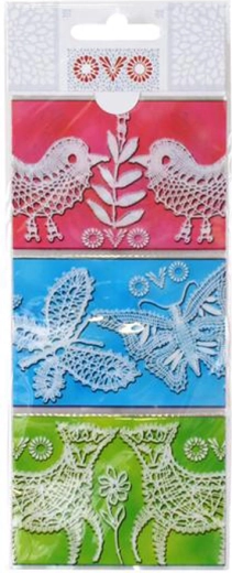 Mâneci shrink pentru ouăle de Paște Dantelă, 9 buc