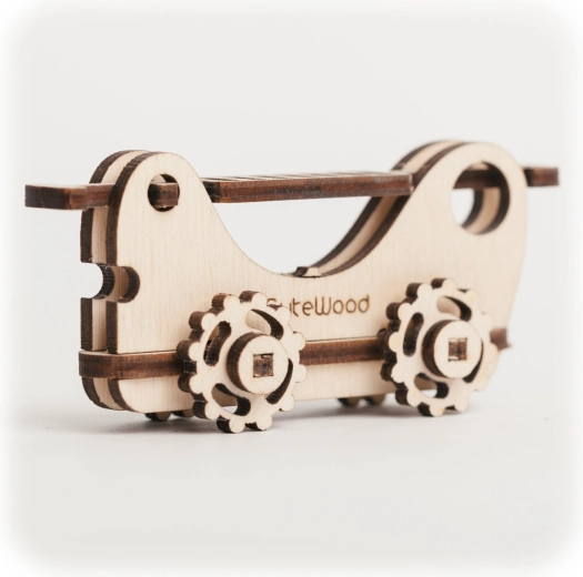 CuteWood puzzle 3D din lemn mașină de pompieri