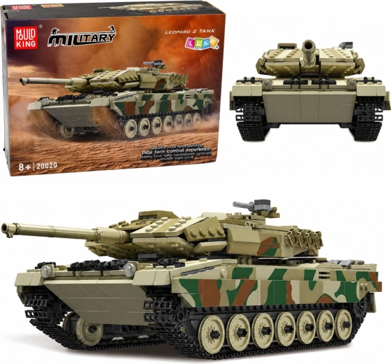 Set de construcție RC tanc Leopard cu telecomandă (1100 piese)