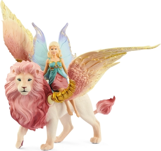 Schleich Bayala zână elfă pe leul înaripat