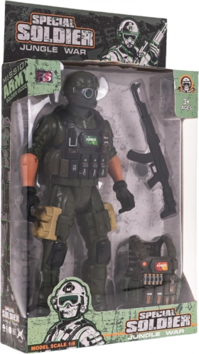 Figurină soldat cu accesorii
