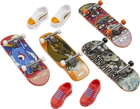 Set de fingerboarduri HOT WHEELS Skate cu botine – multipack