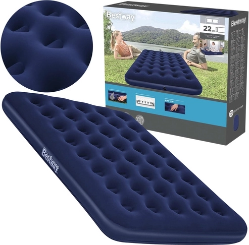 Saltea gonflabilă dublă cu două straturi 191 × 137 × 22 cm Bestway