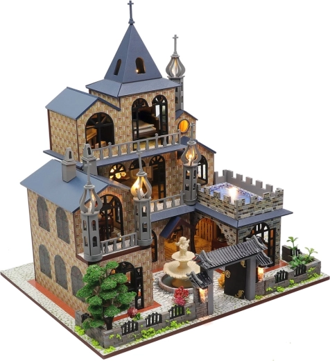 Căsuță miniaturală Casa viselor împlinite cu iluminare LED - 2KIDS TOYS