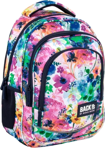 Rucsac școlar BackUP Violet bloom spring flowers 26 l