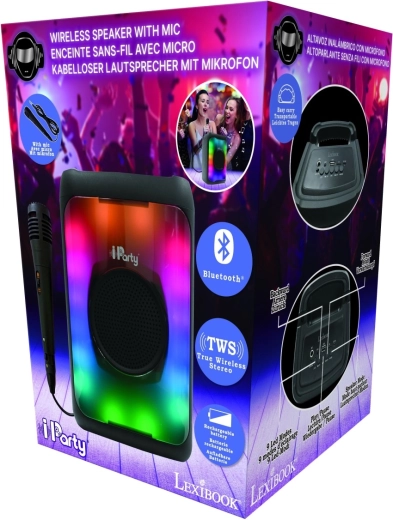 Boxă karaoke Bluetooth Lexibook cu microfon