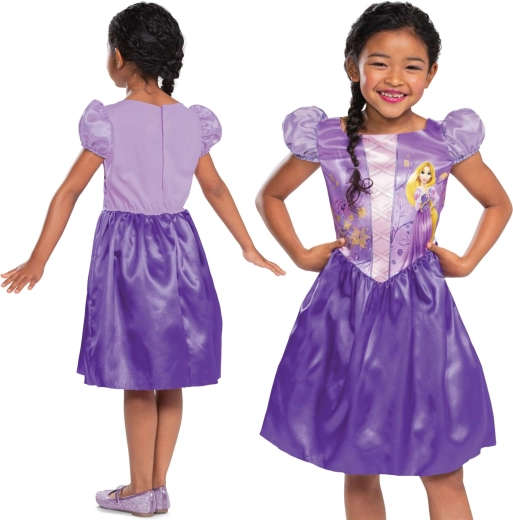 Costum pentru copii Disney Rapunzel, rochie mov pentru fete