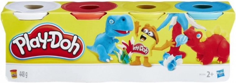 Play-Doh 4 borcănele de plastilină – setul A – Set