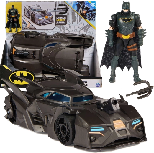 DC Comics Batman cu figurină și Batmobil