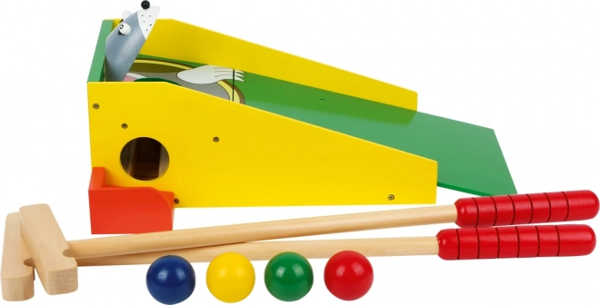Micul Golf Cu Motive – Minigolf Mic De Lemn Cu Gruia