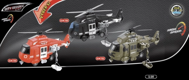 Elicopter salvatori 1:16