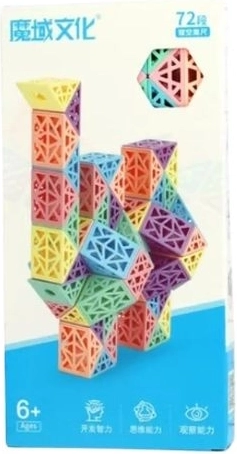 Set de construcție în cutie, 72 de piese pastel