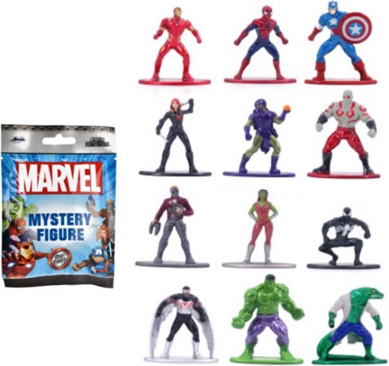 Figurină mini metalică Jada MARVEL 4 cm – pachet surpriză