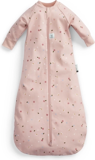 ergoPouch sac de dormit cu mâneci din bumbac organic jersey Daisies 1 TOG (8–24 luni)